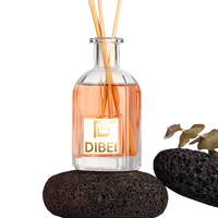 Diffuseur d'huiles essentielles personnalisé en verre écologique avec bâtonnets de roseau, flacon de luxe pour aromathérapie
