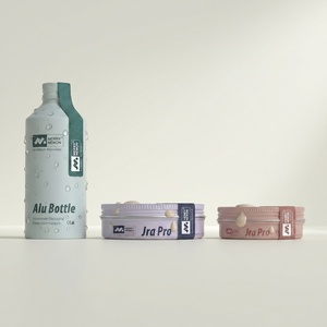 Eco-friendly Cosmetic Packaging Skincare Set Aluminum Bottle Metal Cream Jar Empty Skincare <b>Container</b> with Custom Logo - Product Image 2