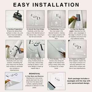 Vinilo Adhesivo Personalizado para Suelo, Decoración de Piso para Cumpleaños, Vinilo Removible para Pista de Baile, Banner Adhesivo para Suelo - Product Image 4
