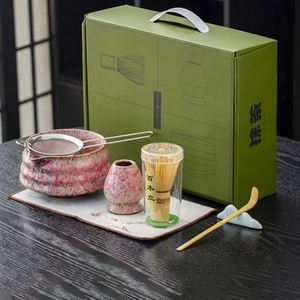 Kit de Matcha de 7 Piezas: Cuenco de Cerámica con Efecto de Horno, Cuchara, Batidor y Soporte para Batidor, Herramienta para Remover Matcha para Ceremonia del Té - Product Image 2