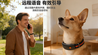 Collier intelligent pour animaux de compagnie avec GPS, moniteur de santé de qualité médicale, fréquence cardiaque, respiration, appels vocaux 4G, suivi d'activité et de calories pour chiens et chats