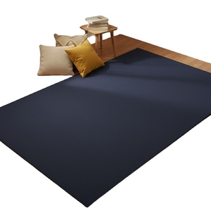 <span class=keywords><strong>Tapis</strong></span> tissé bleu et noir à bordure noire, avec envers antidérapant, idéal pour <span class=keywords><strong>sous</strong></span> le <span class=keywords><strong>bureau</strong></span>, zone de jeux ou chambre d'enfant, revêtement de sol sûr - Product Image 2