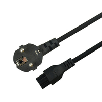 VDE 220v Eu Cordon d'alimentation européen Ac Euro Iec320 C5 0.75mm Câble Europe avec prise