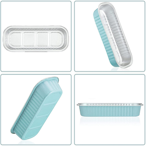 Molde Desechable de Aluminio para Hornear <span class=keywords><strong>Mini</strong></span> <span class=keywords><strong>Pan</strong></span> de 200ml 6.8oz con Tapa Domo, Ramequín o Taza para Pastel - Product Image 3