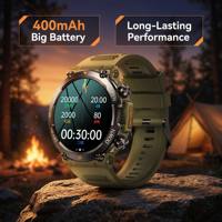 Smartwatch Tattico di Grado Militare K56PRO con Display IPS da 1,39 Pollici, Batteria da 400mAh, Telaio in Lega di Zinco, Orologio Sportivo Intelligente