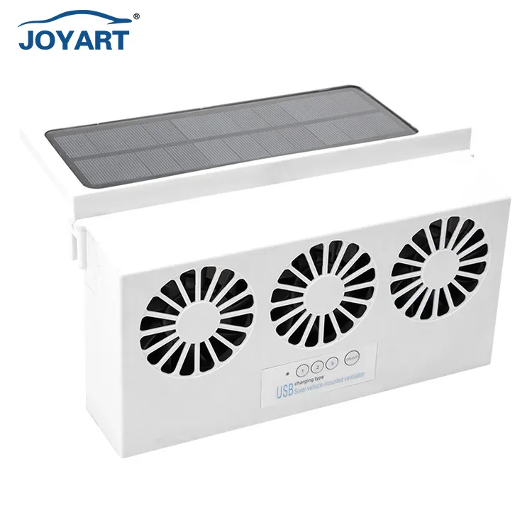 Auto Zonne-energie Ventilator Auto Kieuwen Cooler Auto Ventilator Dual-Mode Voeding High-Power 2 kleuren