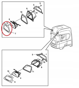 1 Pezzo Cornice Faro Anteriore Sinistro/Destro per <span class=keywords><strong>Scania</strong></span> R <span class=keywords><strong>S</strong></span> OEM 2497596 2549380 2497595 2549379 - Product Image 4