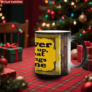 Mug en céramique givrée 11oz, tasse magique changeante de couleur, vaisselle intelligente sensible à la chaleur - Product Image 2