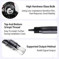 Coda CDT-11A Electrodo de Agua para Alta Temperatura con Tratamiento RS485 4-20mA, Sonda Medidora de pH en Línea Portátil OEM con Precisión de 0.05PH