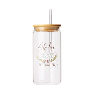 High Borosilicate Mason Glass <strong>Cup</strong> <strong>for</strong> Cold Brew Coffee Milk <strong>Tea</strong> Juice Beverages Customizable Bamboo Lid Straw Cola <strong>Cup</strong> Drinkware - Product Image 2