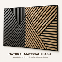 Panneaux muraux acoustiques décoratifs en bois, panneaux à lattes absorbants le son pour la décoration intérieure des bureaux, hôtels, studios et maisons