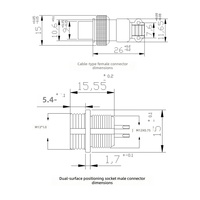 Connecteur Électrique Circulaire Assemblé en Bakélite Isolée 27 Broches, Série GX12, Prise d'Aviation 4 Broches 12mm, en Alliage de Zinc