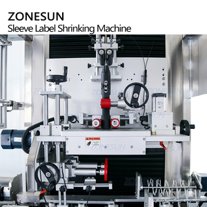 آلة ZONESUN ZS-STB150L الأوتوماتيكية لتغليف وتقليص زجاجات المياه البلاستيكية PVC ووضع الملصقات على علب الأيروسول - Product Image 2