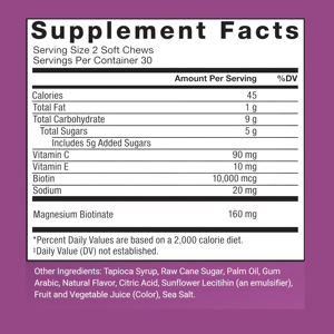 Gommes pour la croissance des <span class=keywords><strong>cheveux</strong></span> OEM/ODM sous marque privée avec biotine, <span class=keywords><strong>complément</strong></span> vitaminique - Product Image 3