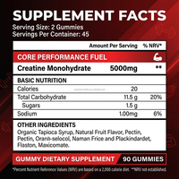 Gummies de créatine monohydrate en gros OEM sous marque privée, 5000mg, supplément énergétique pré-entraînement en forme d'oursons