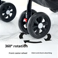 Poussette pour animaux de compagnie légère à quatre roues pliable, écologique, en ABS et tissu Oxford, avec cage détachable, portable, pour petits animaux