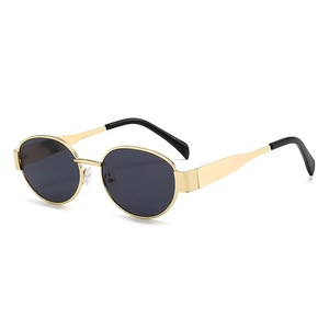 Nouvelles lunettes de soleil ovales rétro pour femmes, anti-UV de haute qualité, effet amincissant du visage, style européen et américain, lunettes de soleil tendance - Product Image 4