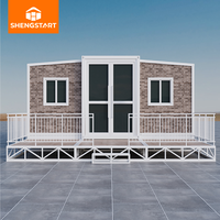 Maison conteneur moderne de luxe, préfabriquée, extensible, étanche, résistante aux tremblements de terre, portable, modulaire, mobile, extérieure, 20 pieds, 40 pieds