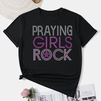 Offre Spéciale – Transferts thermocollants en strass « Black Girls Rock » pour chemises femme – Vente en gros
