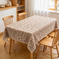 Nappe rectangulaire luxueuse en tissu bouclé texturé, couverture de table décorative, taille personnalisée pour la salle à manger, les banquets et la décoration de mariage
