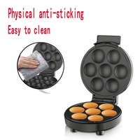 Gaufrier électrique double face direct d'usine avec surface antiadhésive en acier inoxydable 750W appareil de petit-déjeuner domestique