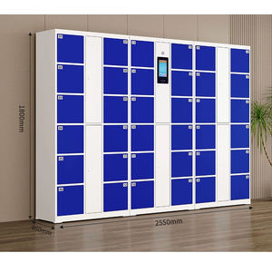 Système de casier électronique intelligent Casier à <span class=keywords><strong>colis</strong></span> automatique avec des matériaux en acier de fer Structure assemblée Serrure électronique - Product Image 3