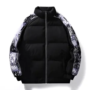 2024 Now Custom Logo Thick Duck Down Jackets Unisex Winter Zip Waterproof Puffer Jacket Coat Men