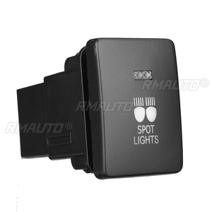 12V Car <b>Light</b> Push Button Fog Spot Rear Driving <b>Light</b> <b>LED</b> <b>Light</b> <b>Bar</b> Switch for Mitsubishi Mirage LA Outlander ZK Triton MQ MR - Product Image 2