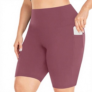 New Arrival Factory Price Skinny Fit Sports Wear With Side Pocket Summer Wear Shorts for Women. - Product Image 1