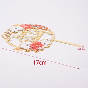 Popolare Premium Lucite taglio Laser Cake Topper stampati fiori colorati e numeri <span class=keywords><strong>per</strong></span> decorazioni festa di buon compleanno - Product Image 3