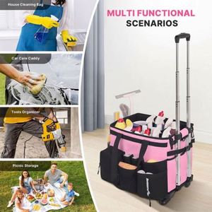 Bolsa de Lona Impermeable de Alta Calidad Personalizada para Picnic, Bolsa de Limpieza para Automóvil con Ruedas Desmontables y Carrito Desmontable - Product Image 2