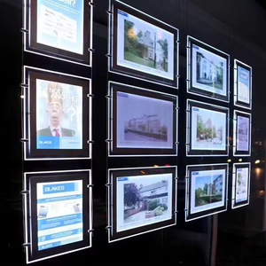 Affiches de cinéma LED personnalisées en acrylique écologique de haute luminosité, format A4, pour publicité intérieure, boîte à lumière LED rectangulaire mince - Product Image 5