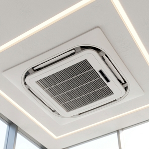 Climatiseur cassette quatre voies 220V CA, unité de ventilation de plafond pour hôtels, restaurants, système CVC, pompe de refroidissement haute efficacité - Product Image 4