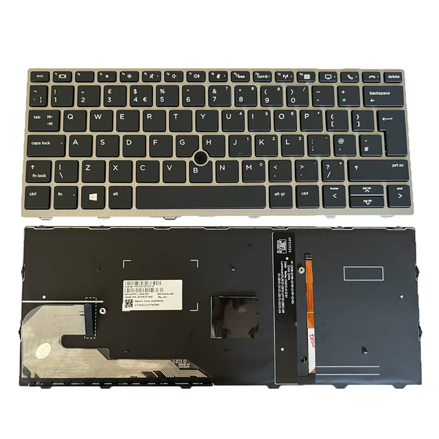 New for HP EliteBook 730 G5 735 G5 735 G6 830 G5 830 G6 836 G5 UK Keyboard with Backlit Point