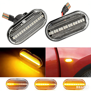 Luce Laterale Dinamica Sequenziale a LED per <span class=keywords><strong>Renault</strong></span> Opel Nissan Smart, Indicatore di Direzione a Flusso Continuo - Product Image 4