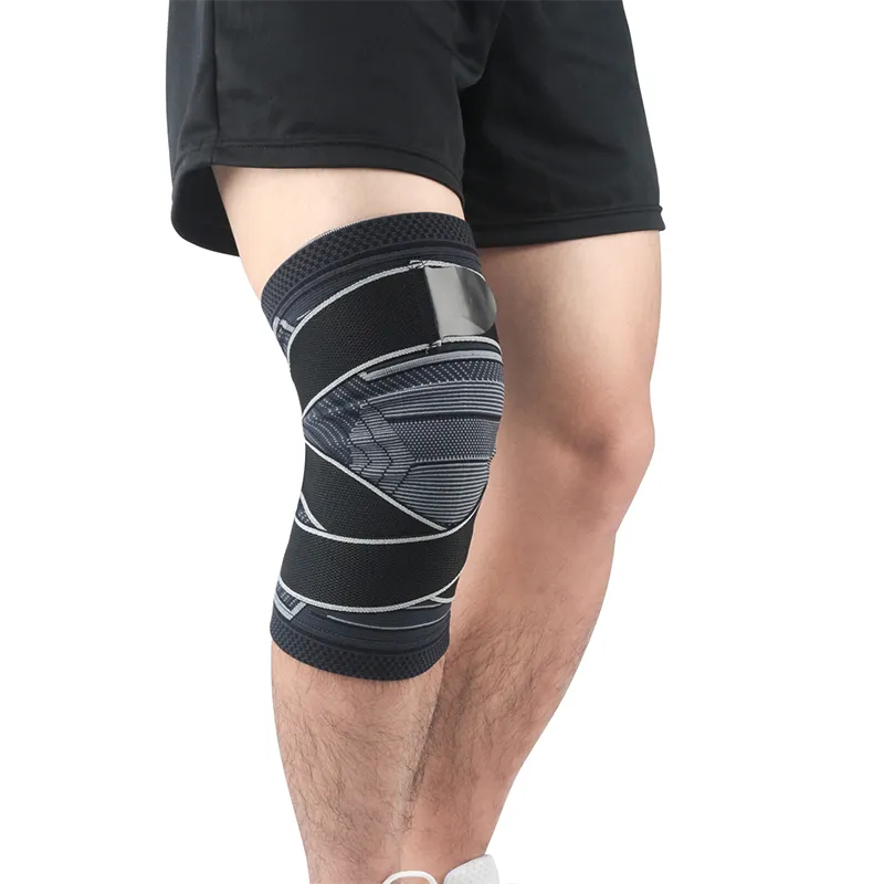 Hot Seller Adjustable Gym Knee Sleeve Compression Knee Brace Support For Sports