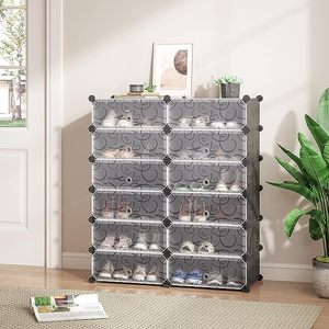 Armario <span class=keywords><strong>de</strong></span> Almacenamiento <span class=keywords><strong>de</strong></span> Zapatos Plegable Simple <span class=keywords><strong>de</strong></span> Plástico Portátil, Organizador <span class=keywords><strong>de</strong></span> <span class=keywords><strong>Ropa</strong></span> <span class=keywords><strong>de</strong></span> Plástico para Bricolaje, Zapatero con Puerta, Color Personalizado - Product Image 5