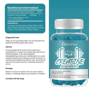 Caramelle Gommose <span class=keywords><strong>BCAA</strong></span> ad Alta Purezza per il Recupero Muscolare Post-Allenamento, Integratore Energetico Rapido a Basso Contenuto Calorico e Zuccherino, Gusto Arancia - Product Image 3
