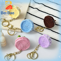 Porte-clés en peluche personnalisés de 4 pouces avec logo, design gâteau, mignons et moelleux, en stock, directement de l'usine
