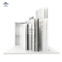 Présentoir multifonctionnel moderne en métal sur mesure, antirouille et écologique pour carrelage, pierre et bois