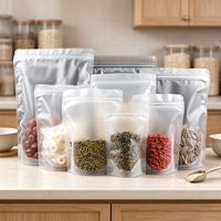 Pochette Ziplock Mate Multi-Tailles avec Fenêtre Transparente pour Emballage de Fruits Secs, Noix, Thé, Graines et Aliments