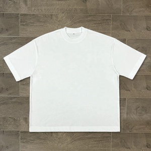 Camisetas de Alta Calidad 100% Algodón con Hombros Caídos, Estilo Urbano, Marca Reconocida, Oversize, Corte Cuadrado, Blancas Lisas - Product Image 1
