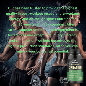 Rifornimento di fabbrica di creatina monoidrato capsule di creatina rapida costruzione muscolare creatina micronizzata Fitness nutrizione sportiva capsule di creatina - Product Image 6