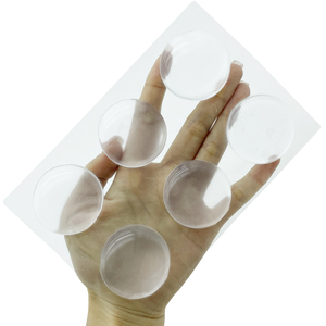 Cửa núm Tường Lá chắn, 6pcs trong suốt vòng mềm cao su bảo vệ cửa stopper tường bảo vệ giảm thanh, mạnh mẽ hơn tự dính - Product Image 3