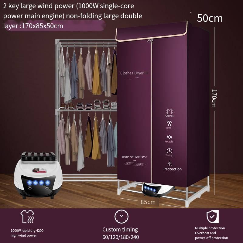 Púrpura 2 llaves no doblan doble capa grande