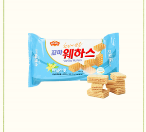 Sams KKoma Mini Wafers, saveur vanille premium, biscuits croustillants format mini pour collations et cadeaux, produits de boulangerie importés - Product Image 3