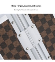 Valise de voyage rigide en alliage d'aluminium, élégante, durable, légère, classique et simple, idéale pour les affaires et la mode.