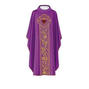 Nueva Túnica Sacerdotal Vintage, Capa, Sotana, Vestimenta Blanca, Roja, Verde, Morada, Estampada, Disfraz de Pastor, Celebrante, para TV y Cine - Product Image 4