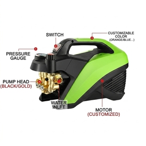 Máquina de Lavado de Autos Doméstica, 220V, Alta Potencia de Limpieza, Portátil, 1400W - Product Image 2