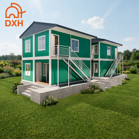 Maison modulaire en conteneur portable à deux étages, structure en acier, bureau modulaire en conteneur, bâtiment, dortoir, hôtel